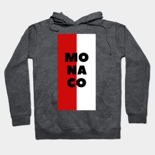 Monaco City in Monaco Flag Vertical Hoodie